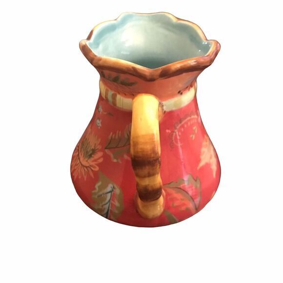 Tracy Porter The Artesian Road Collection Multi Colored Hand Painted 5" Creamer - Picture 3 of 4